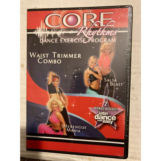 Core Rhythms Dance Exercise: Wast Trimmer Combo (DVD) Brand New Sealed