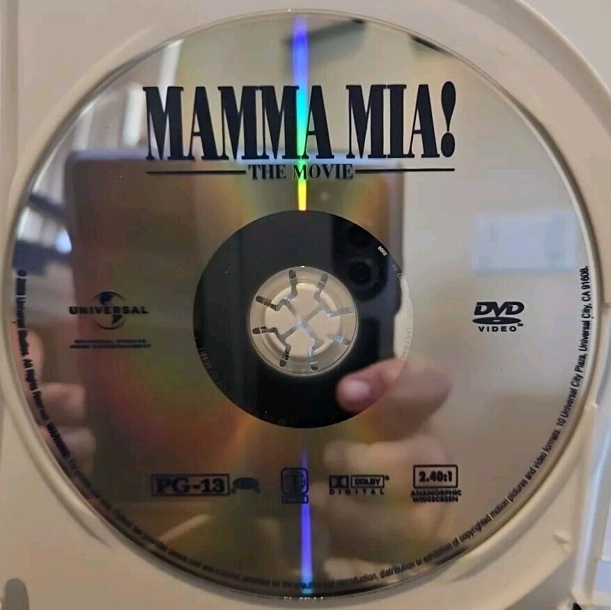 Mamma Mia! (DVD, 2008) Tested. W/slipcover