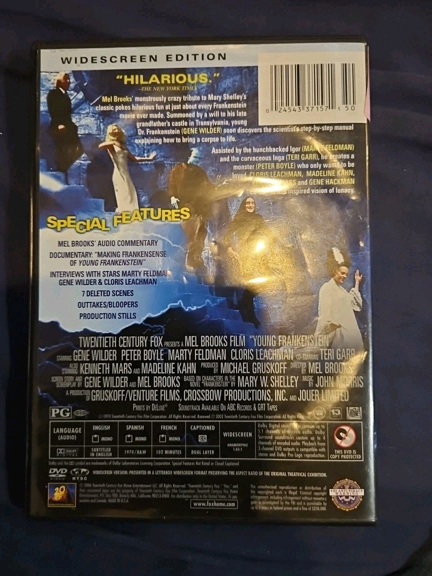 Young Frankenstein (DVD, 1974)