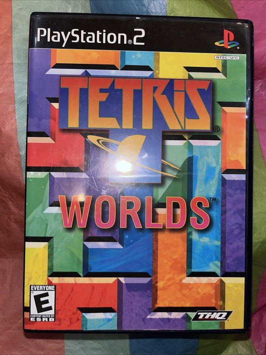 Tetris Worlds (Sony PlayStation 2, 2002) CIB W/Manual. Tested Original Case
