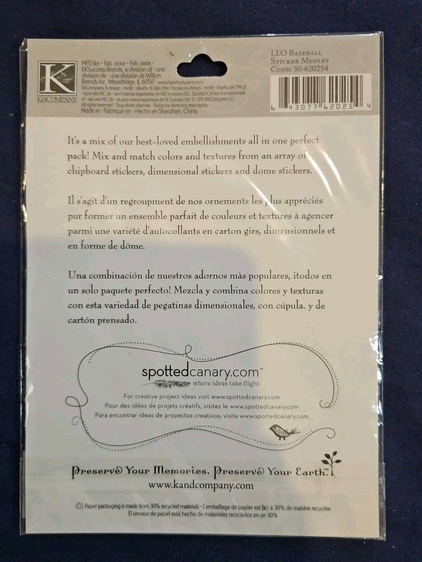 Baseball Bat Ball Diamond Home Plate Home Run Team Game Play Stars K&Co Stickers