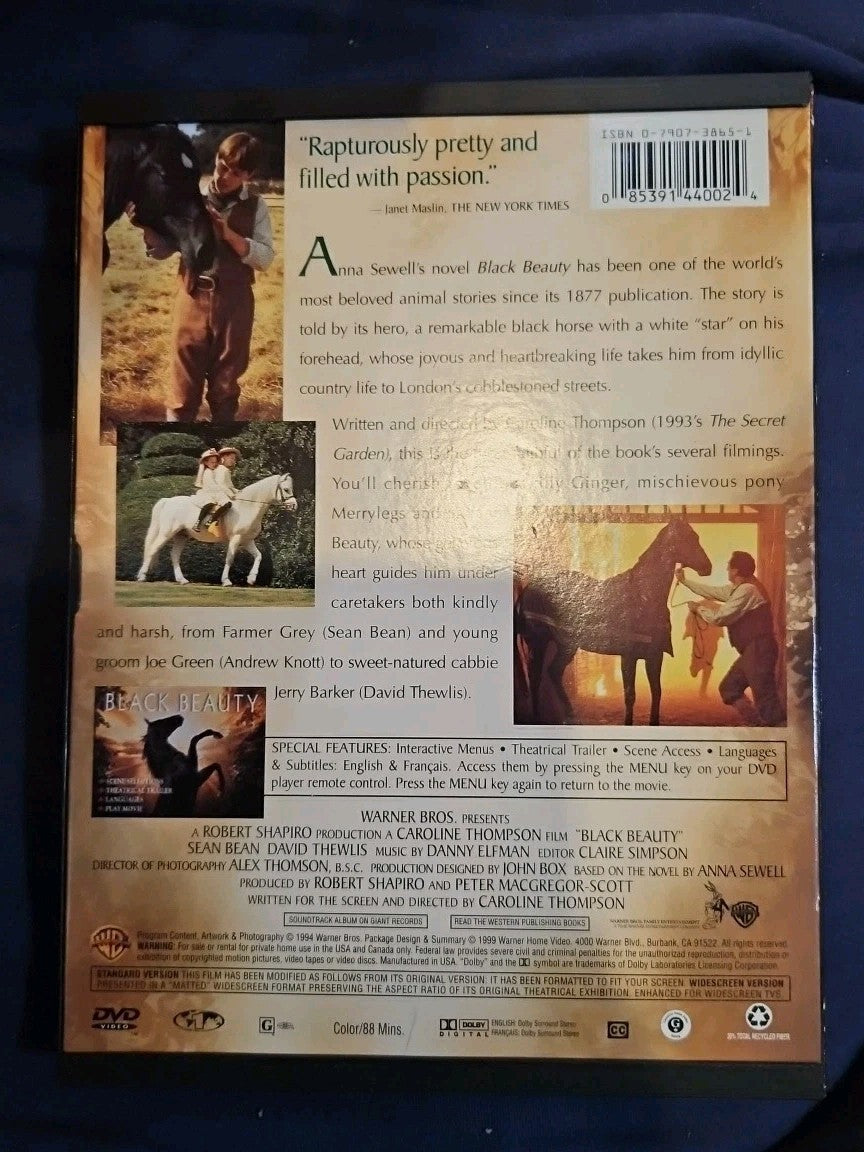 Black Beauty (DVD, 1994)