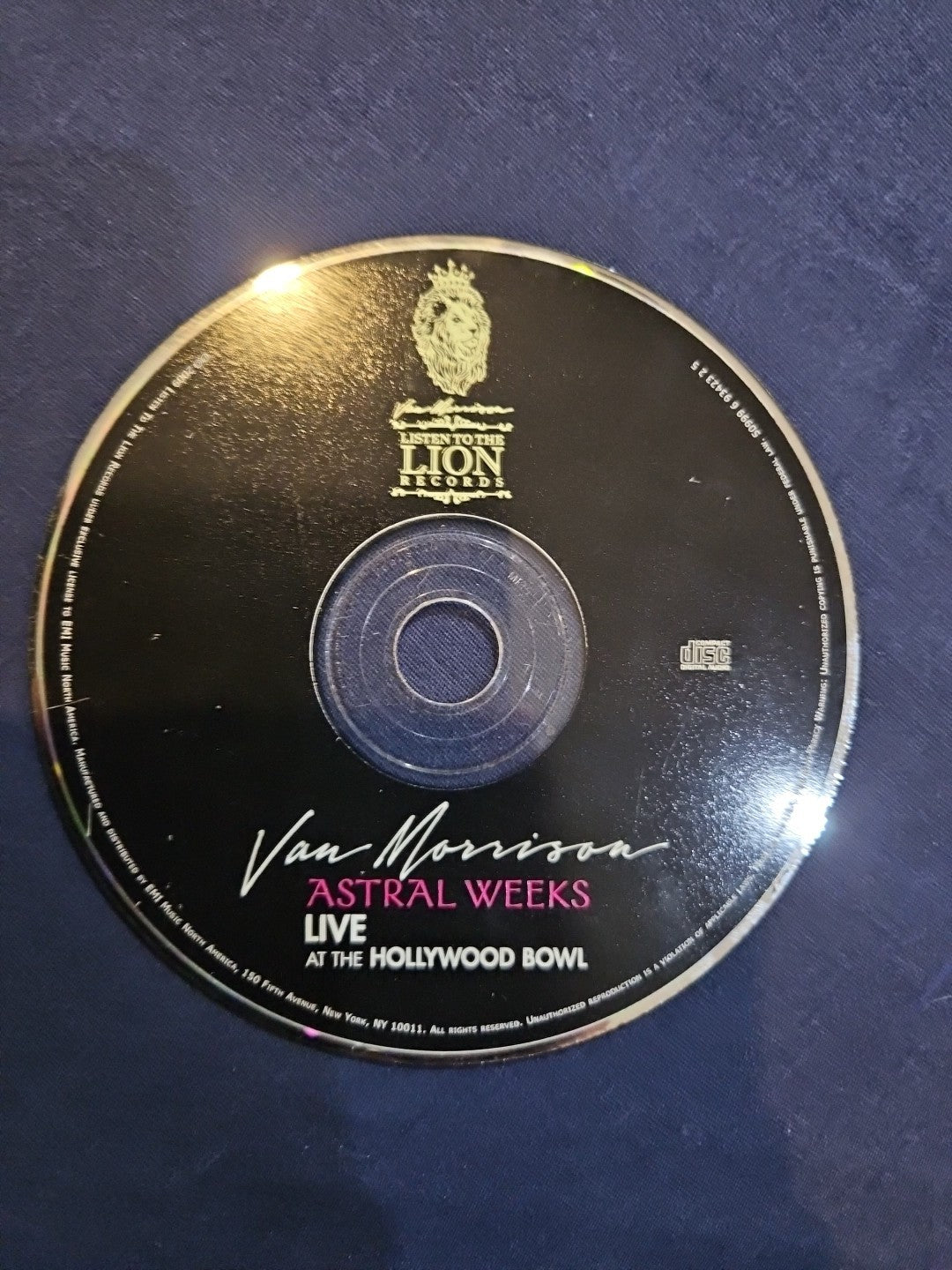 Van Morrison Astrl Weeks Live At The Hollywood Bowl (CD) Disc Only