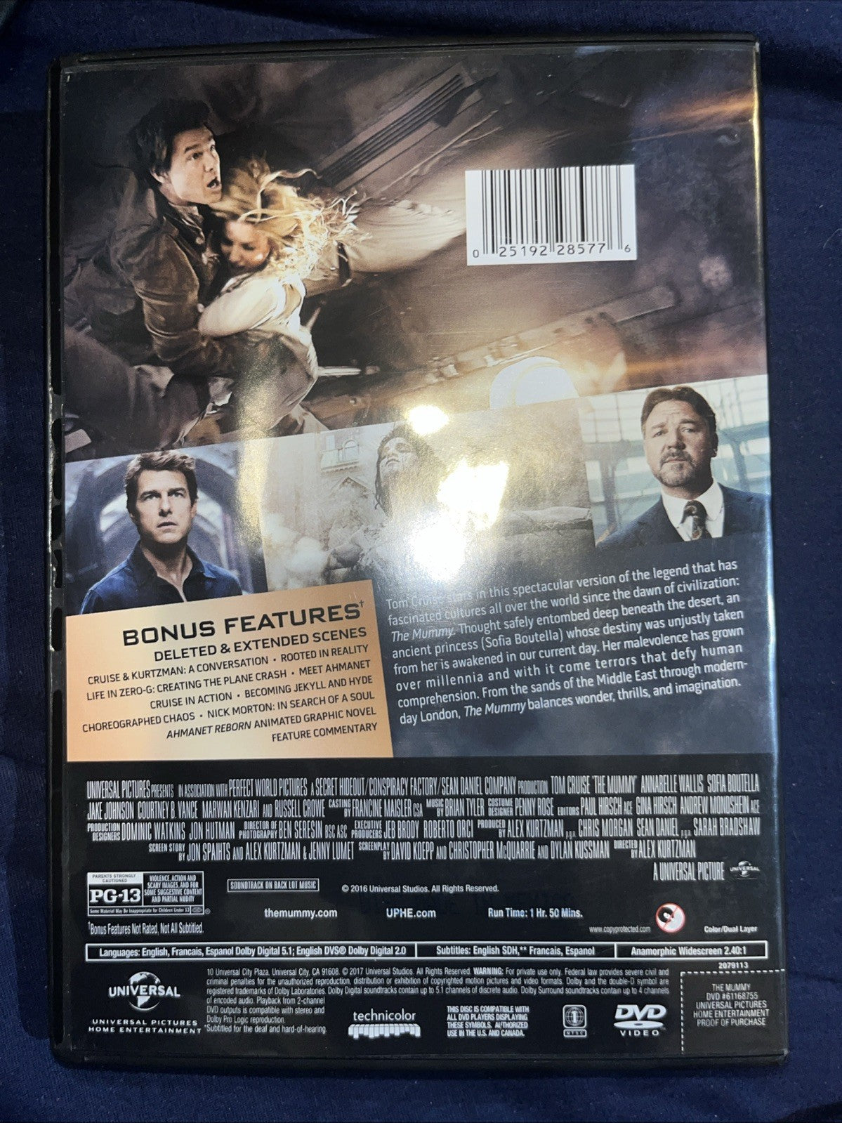 The Mummy (DVD, 2017) Sealed