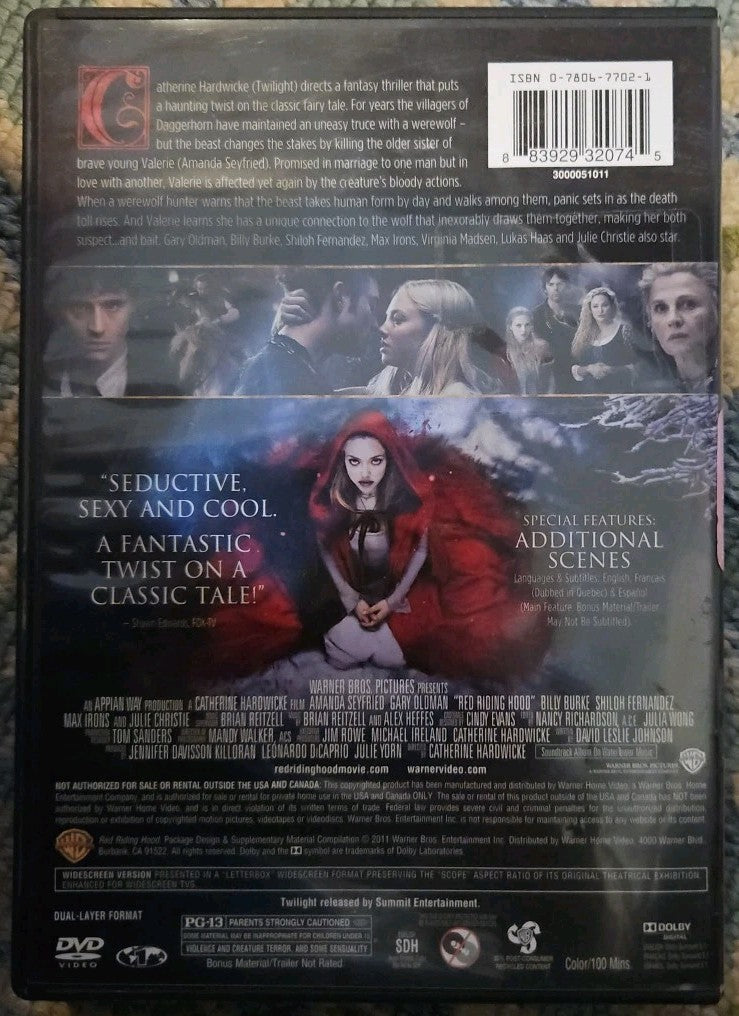 Red Riding Hood (DVD) New