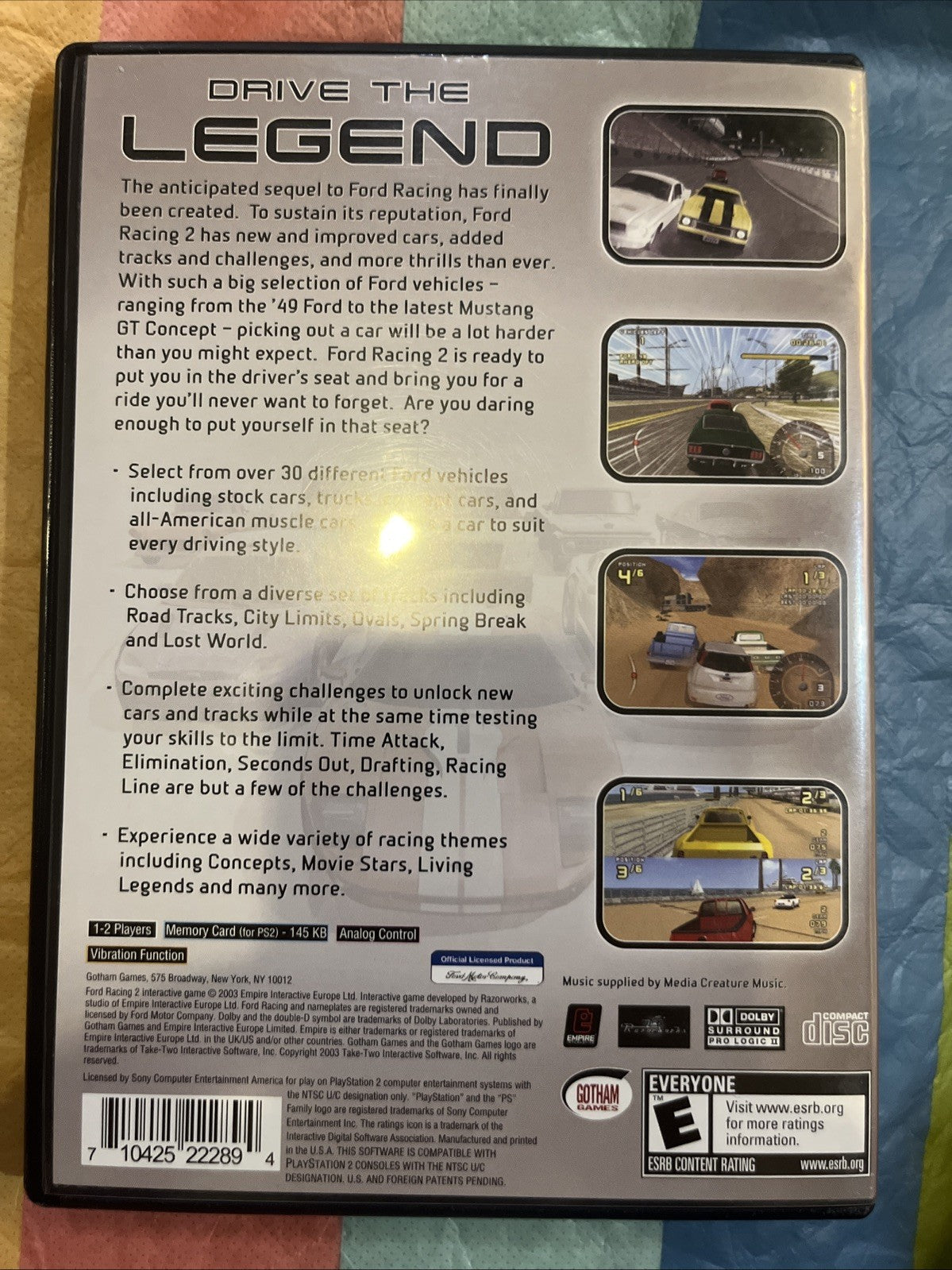 Ford Racing 2 (PS2)  CIB. Manual W/Reg. Tested.