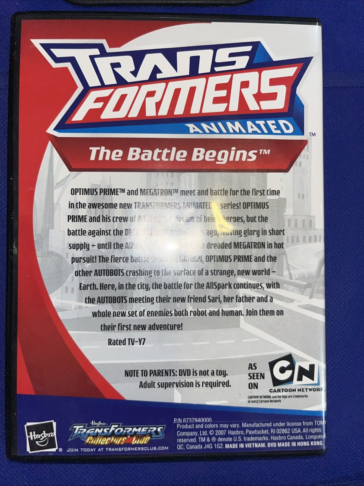 Transformers Animated The Battle Begins Optimus Vs Megatron (DVD)