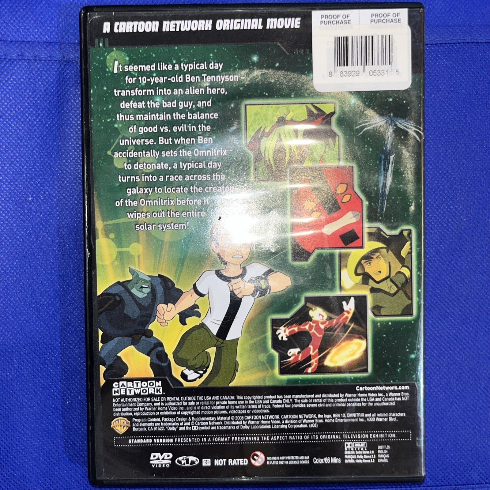 Ben 10 Secret of the Omnitrix (DVD, 2008)