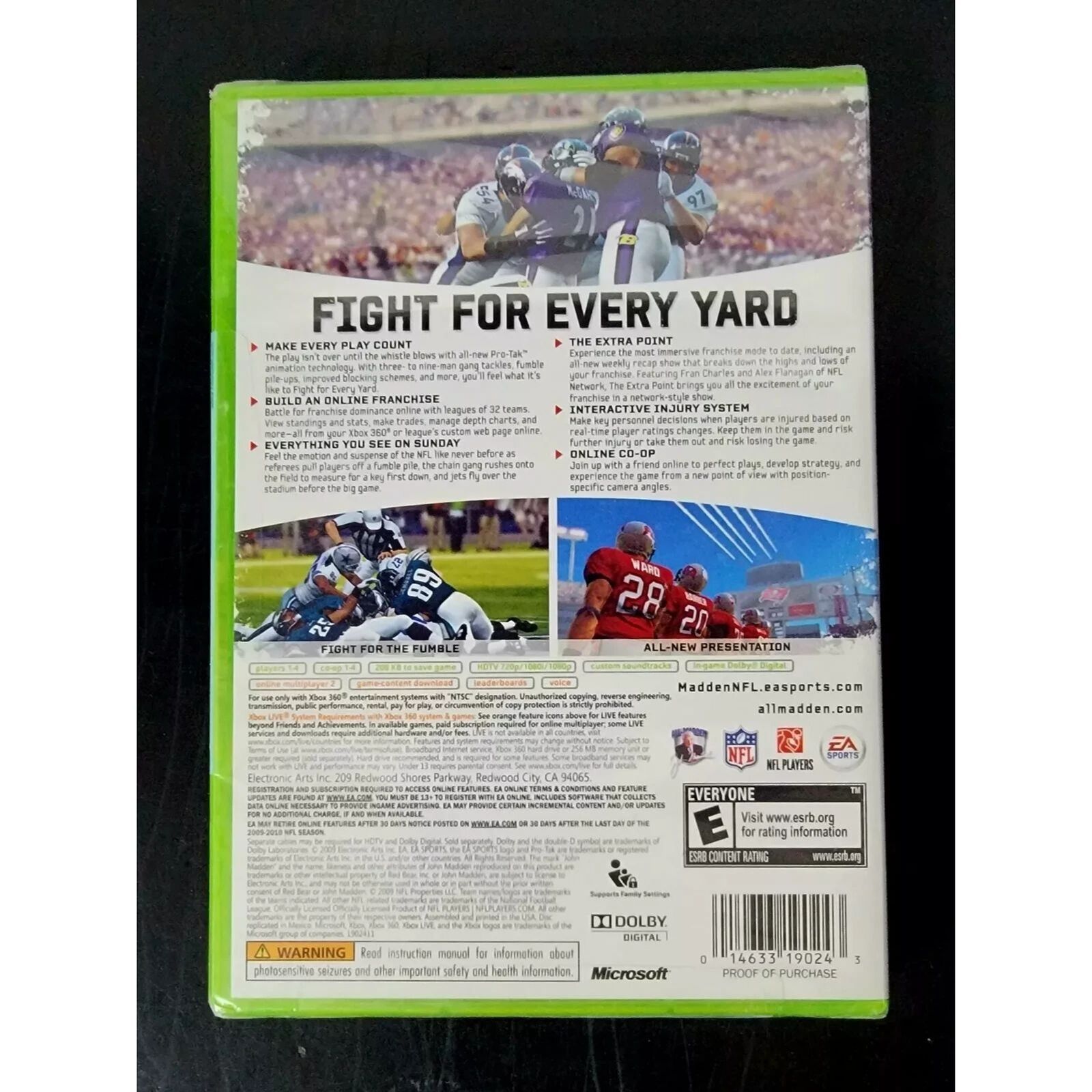Madden NFL 10 (Microsoft Xbox 360, 2009)