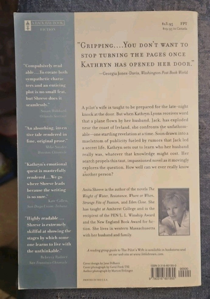 Pilot's Wife : A Novel by Anita Shreve (1999, Trade Paperback)