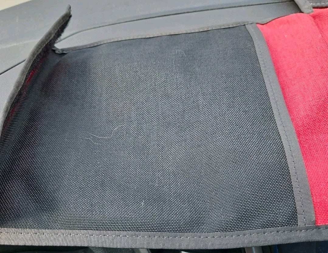 Red W/ White Line Diver Pouch