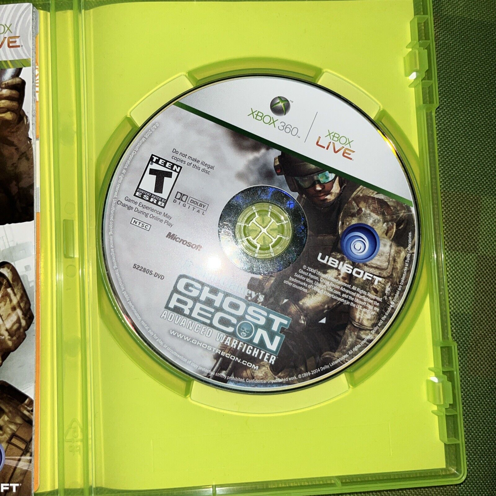 Tom Clancy's Ghost Recon: Advanced Warfighter (Xbox 360) CIB Manual New Case