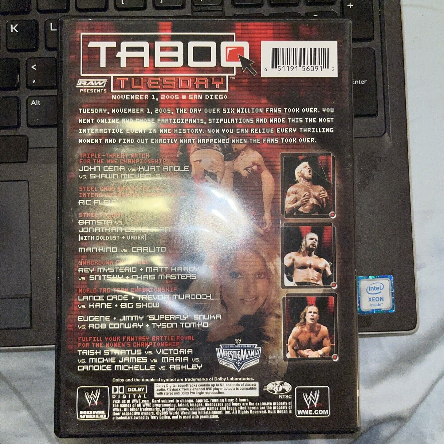 WWE - Taboo Tuesday 2005 (DVD, 2005) New Case With Insert Tested