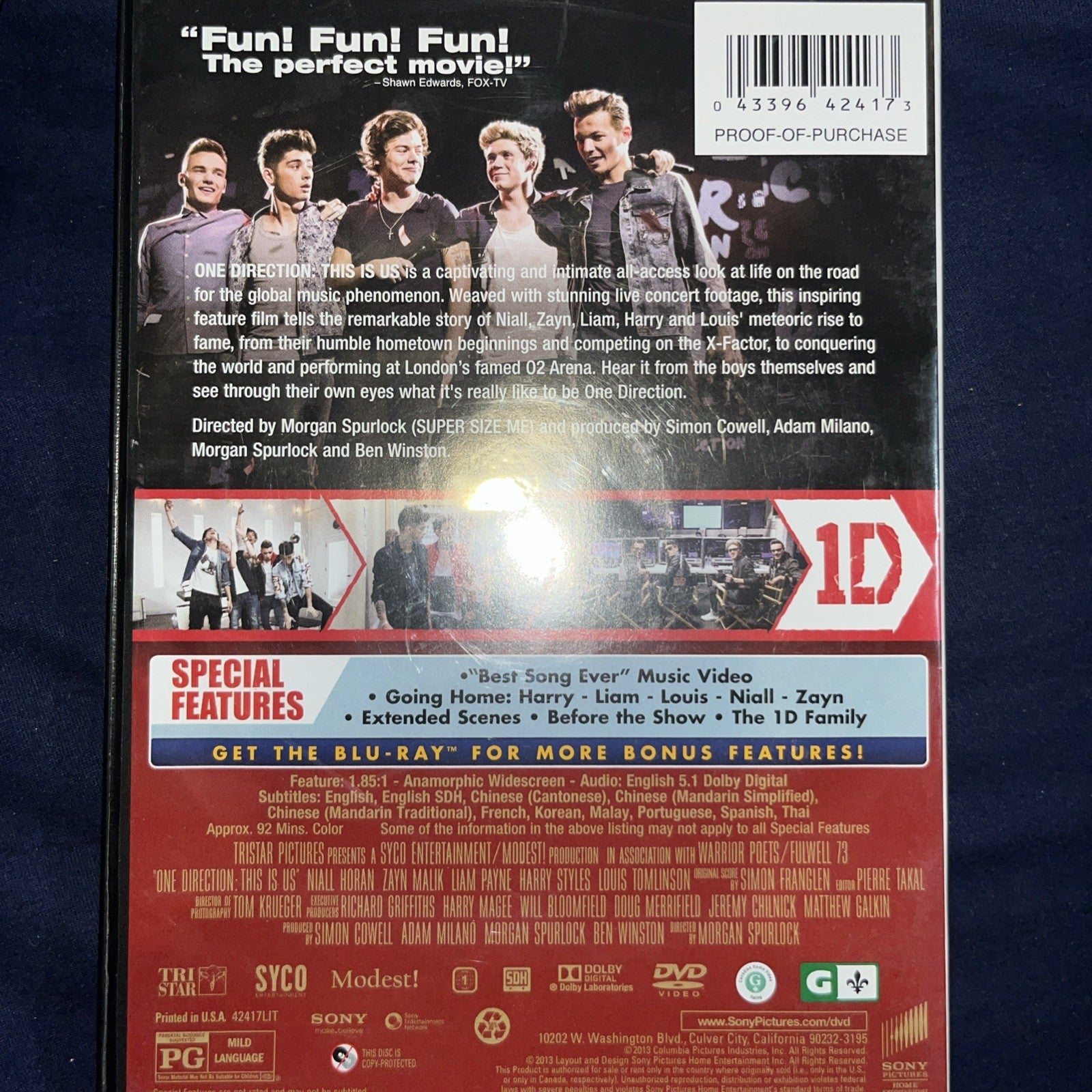 One Direction: this Is Us (DVD, 2013)