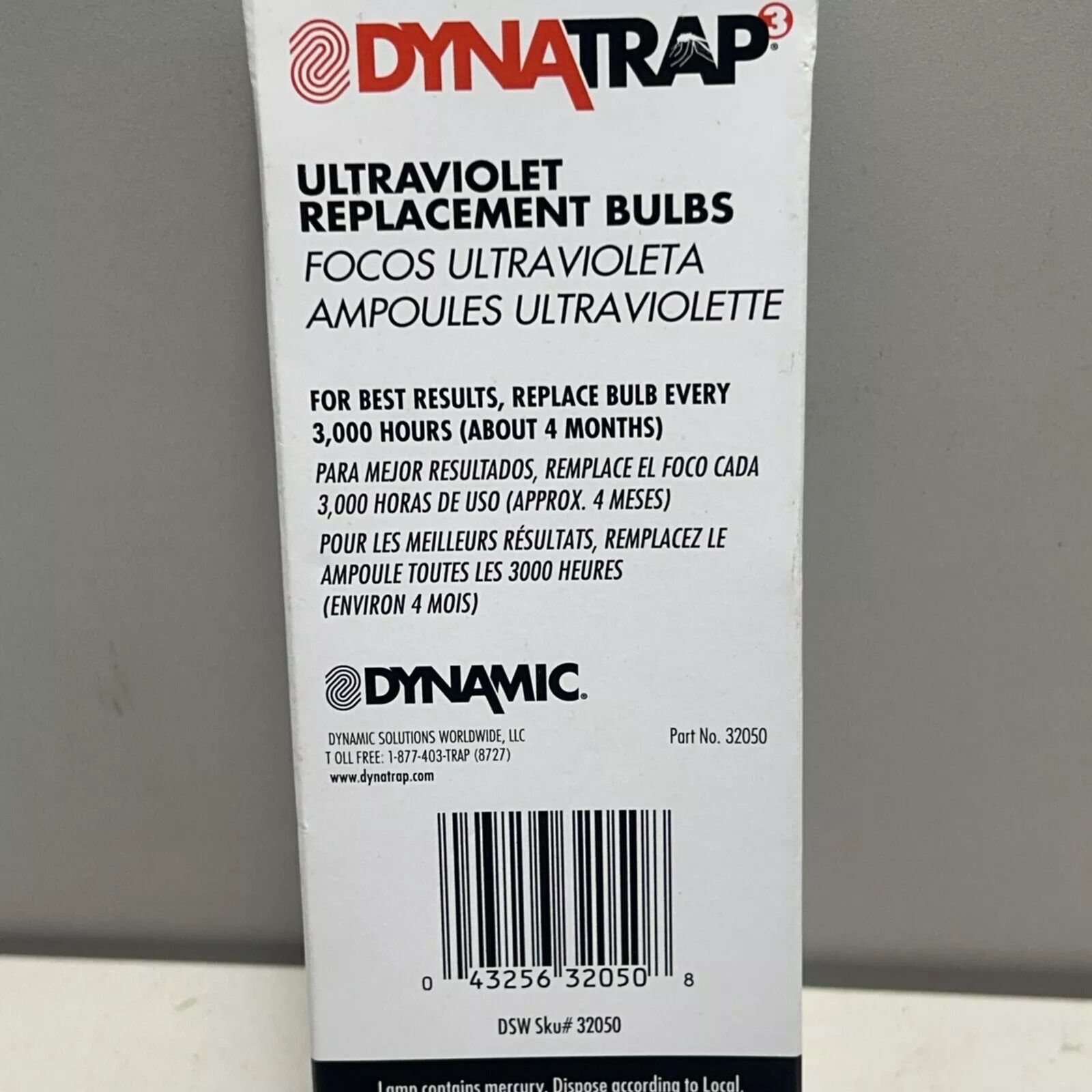 2x DynaTrap Ultraviolet Insect Repellant Replacement Bulbs - Open Box
