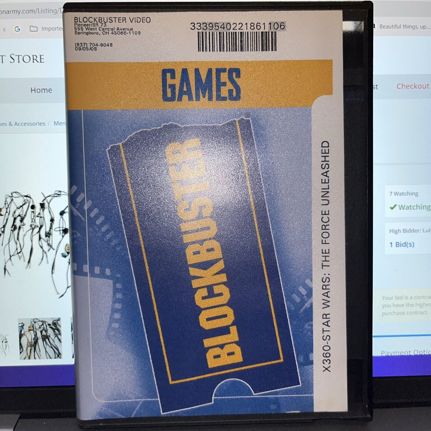 Star Wars The Force Unleashed Xbox 360. No Cover Art. New Case. Manual. Teated