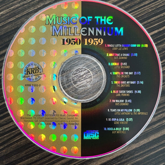 Music Of The Millennium 1950-1959 (CD) Disc Only