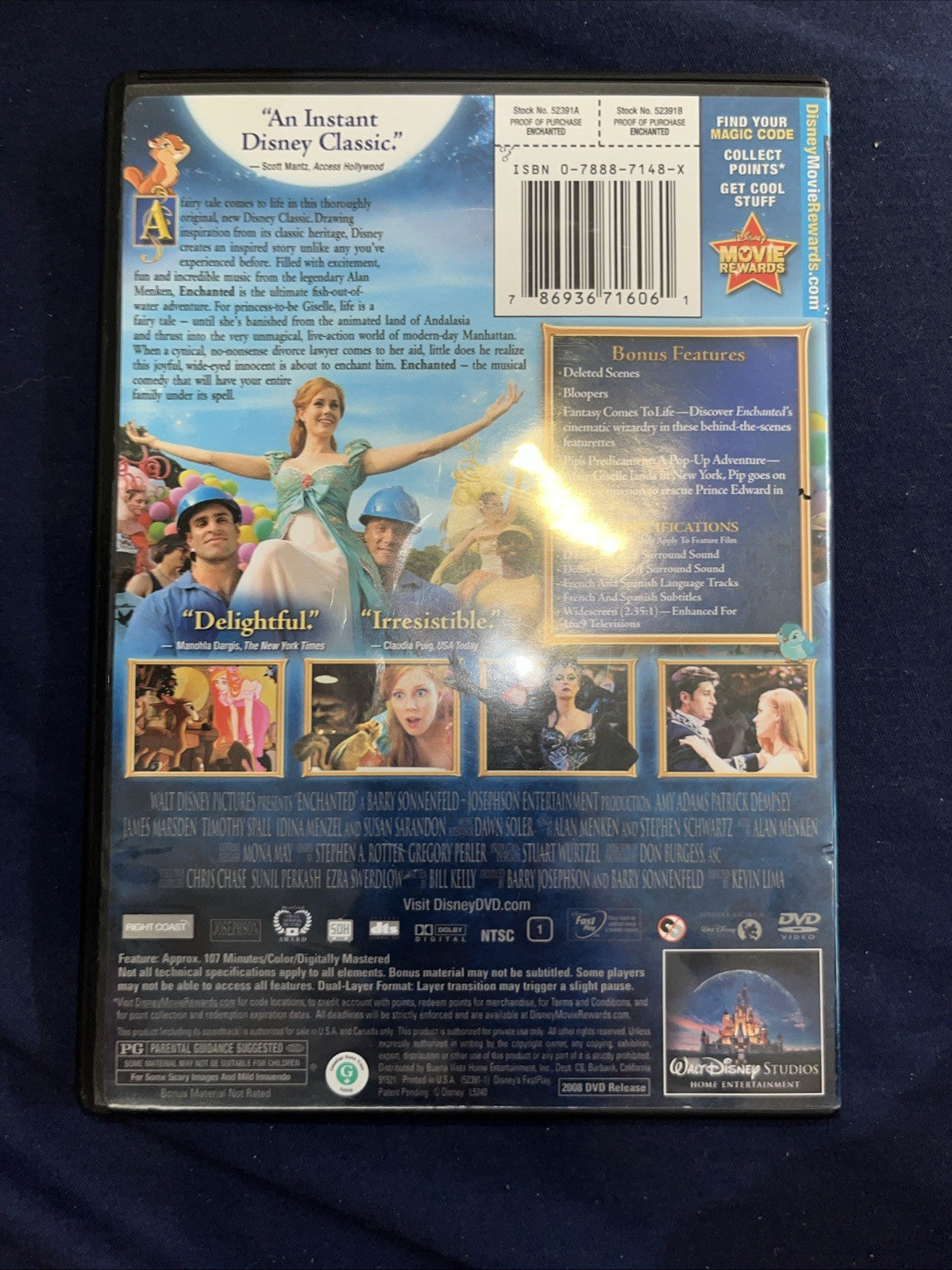 Enchanted (DVD, 2007) Sealed
