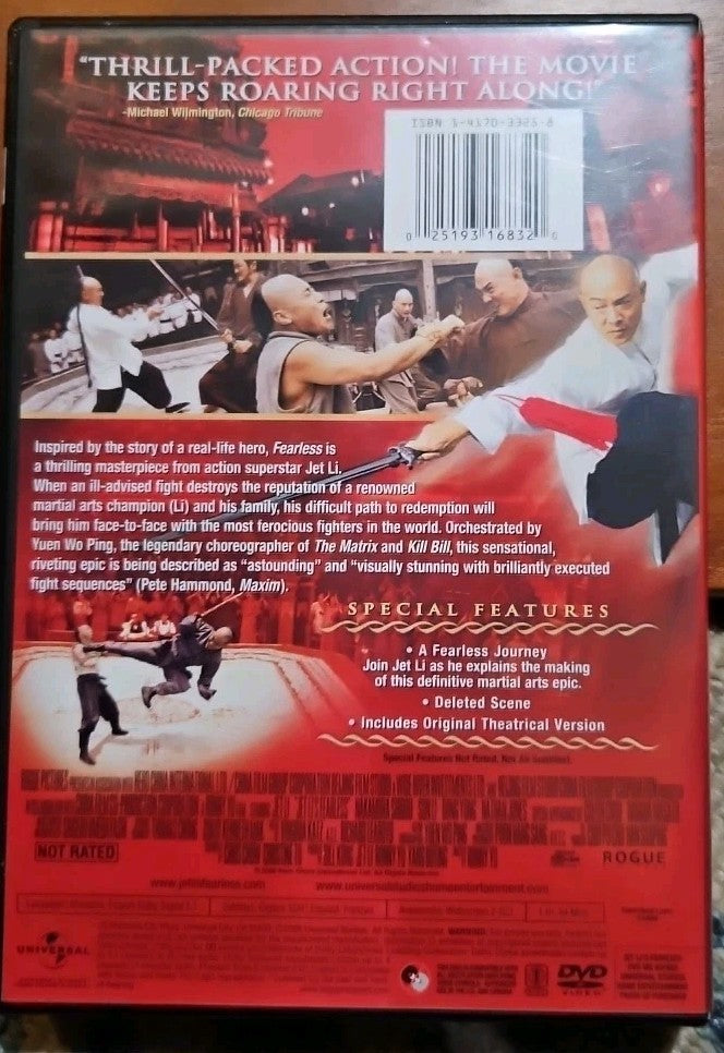 Jet Li's Fearless (DVD, 2006) New Sealed