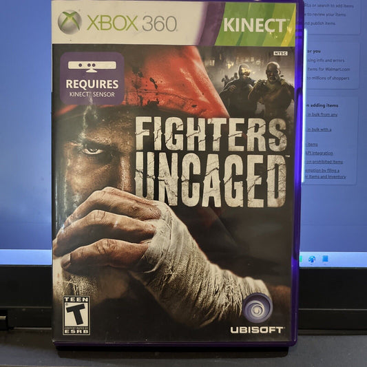 Fighters Uncaged - Xbox 360 - Tested. No Scratches. New Case. Resealed. W/Manual