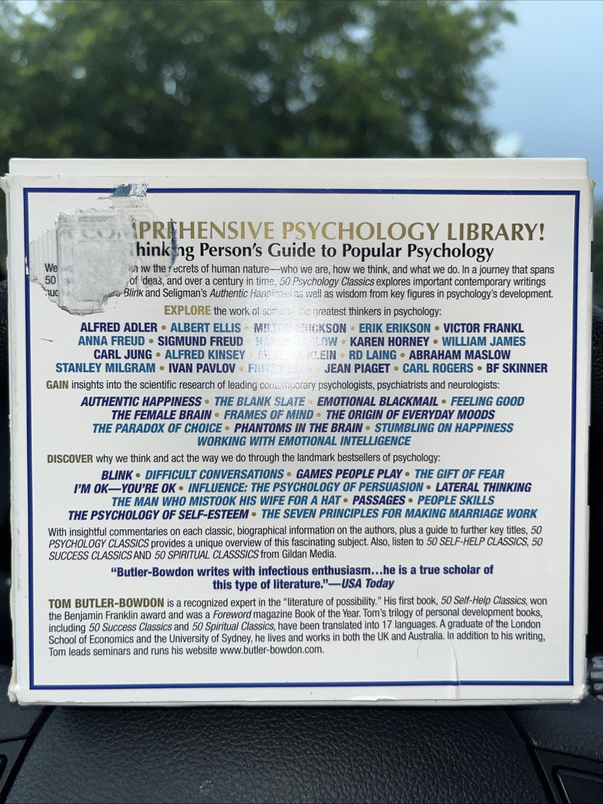 50 Psychology Classics : Who We Are, How We Think, What We Do by Tom...