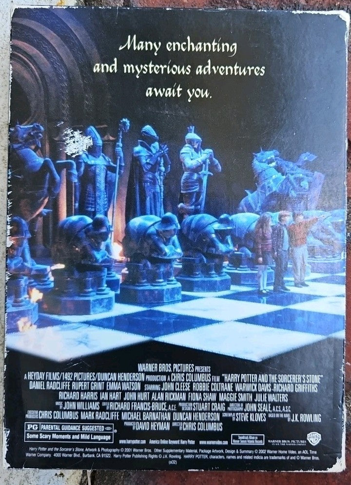 Harry Potter Double Feature: Year 1  Year 2 (DVD, 2012) Tested. Worn Cases. 