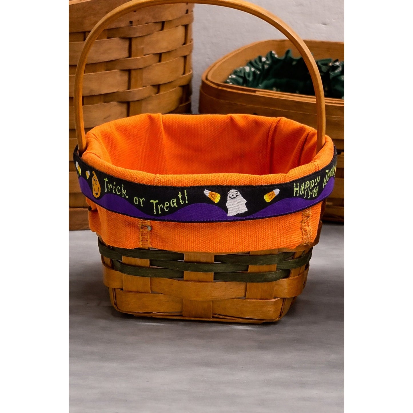 Longaberger Mini Basket w/ 5 NEW Longaberger Liners