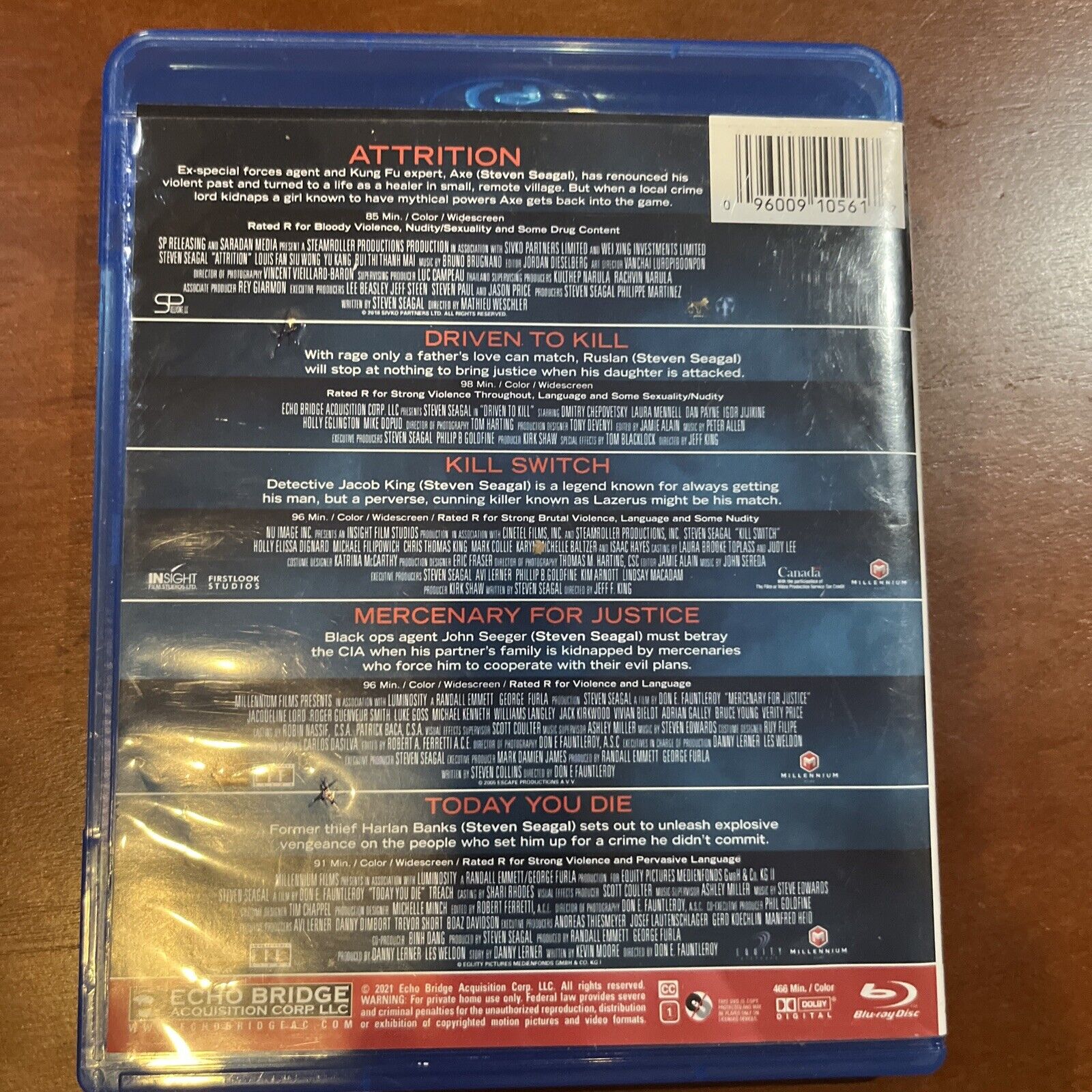 Steven Seagal 5-Film Collection (Blu-ray Disc, 2021)