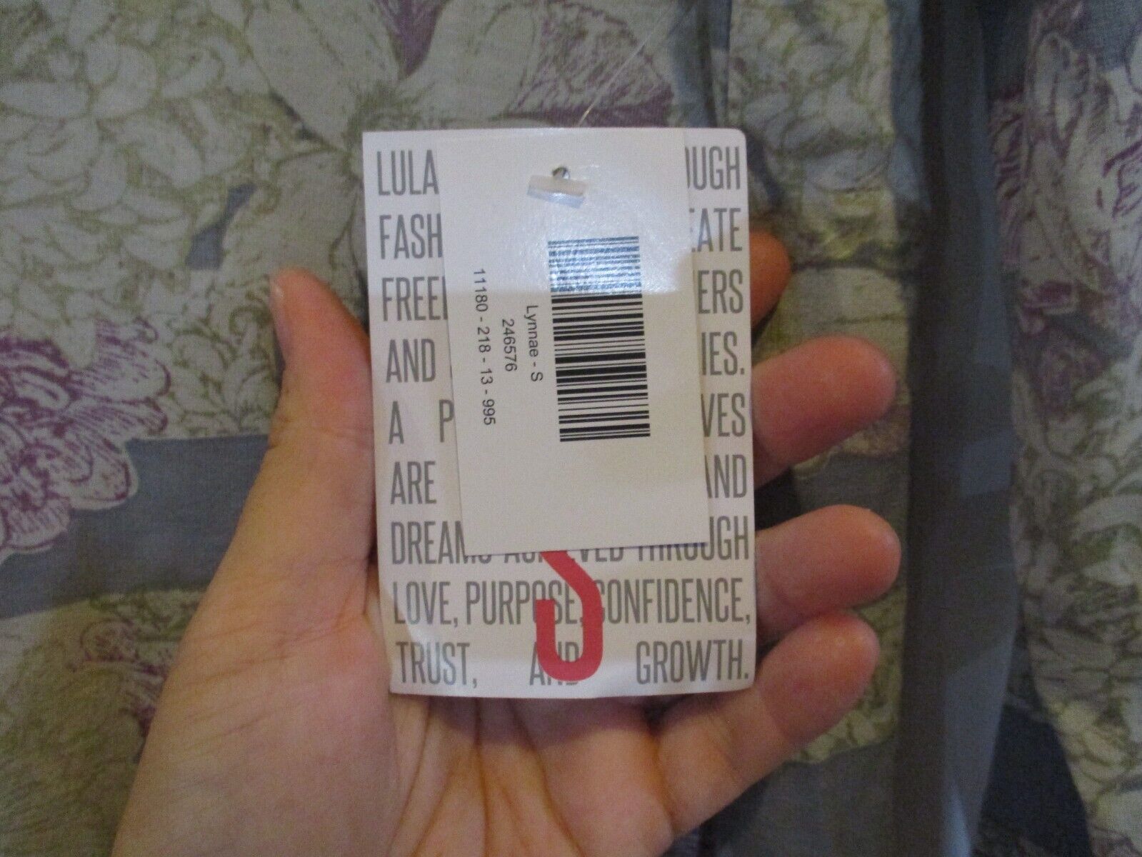 LuLaRoe NWT Small Lynnae Gray Purple Stripe Floral