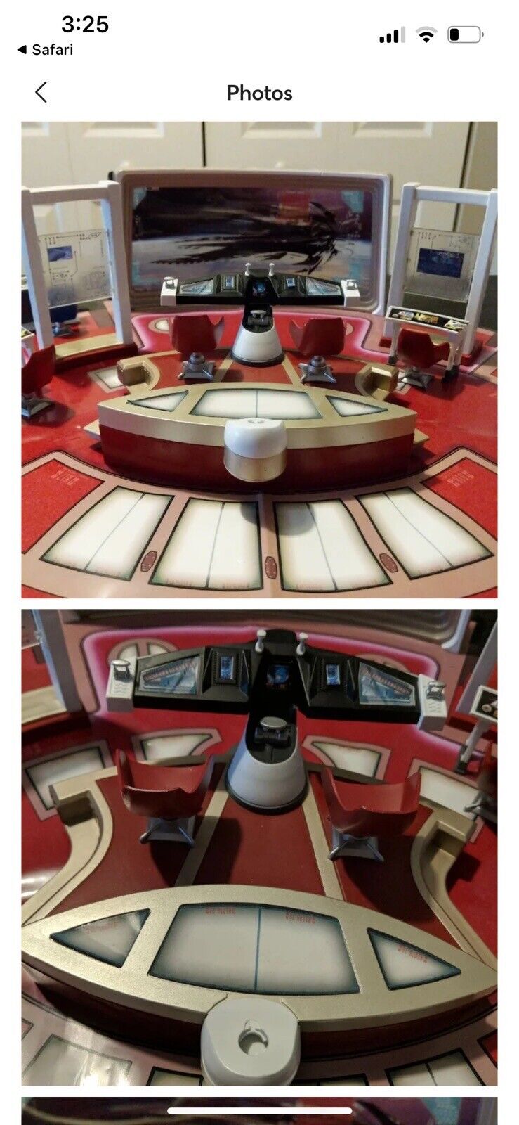 Star Trek USS Enterprise Bridge Playset with Captain Kirk & Old Spock Figure