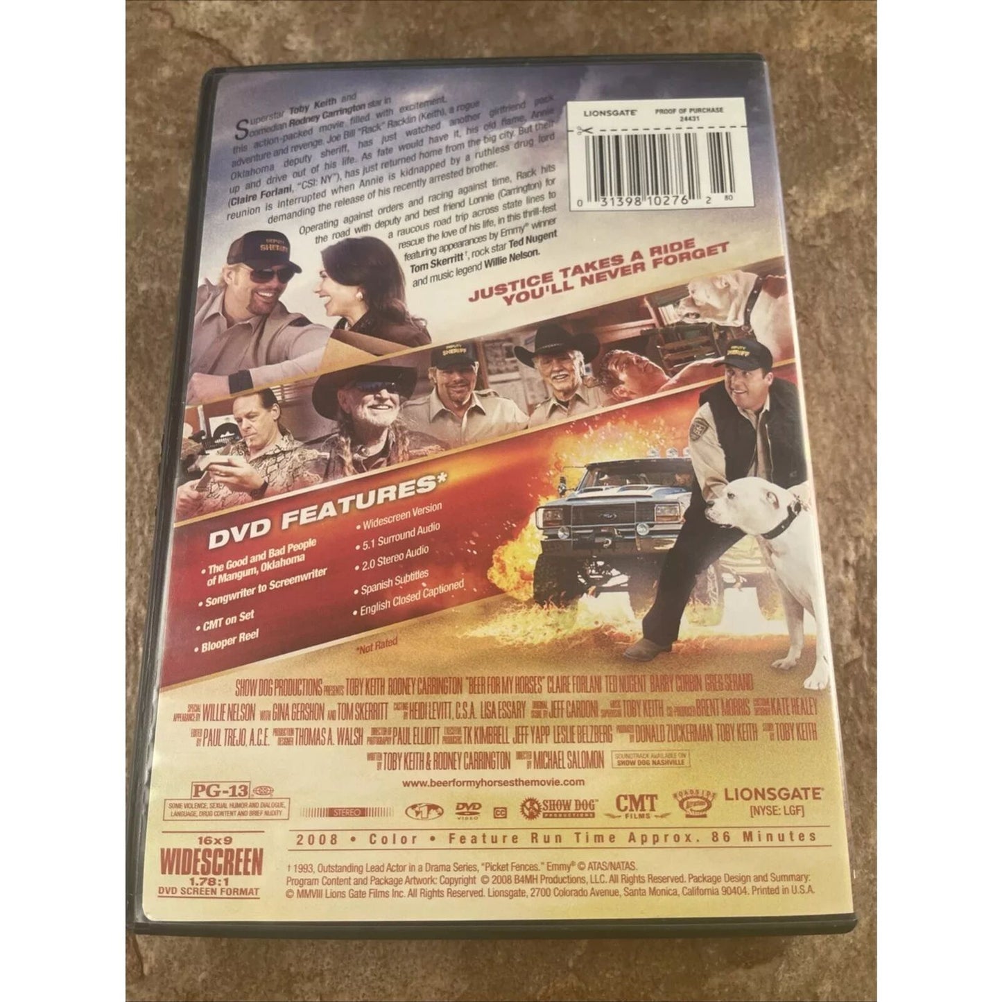 Beer for My Horses (DVD) Brand New Sealed - Toby Keith
