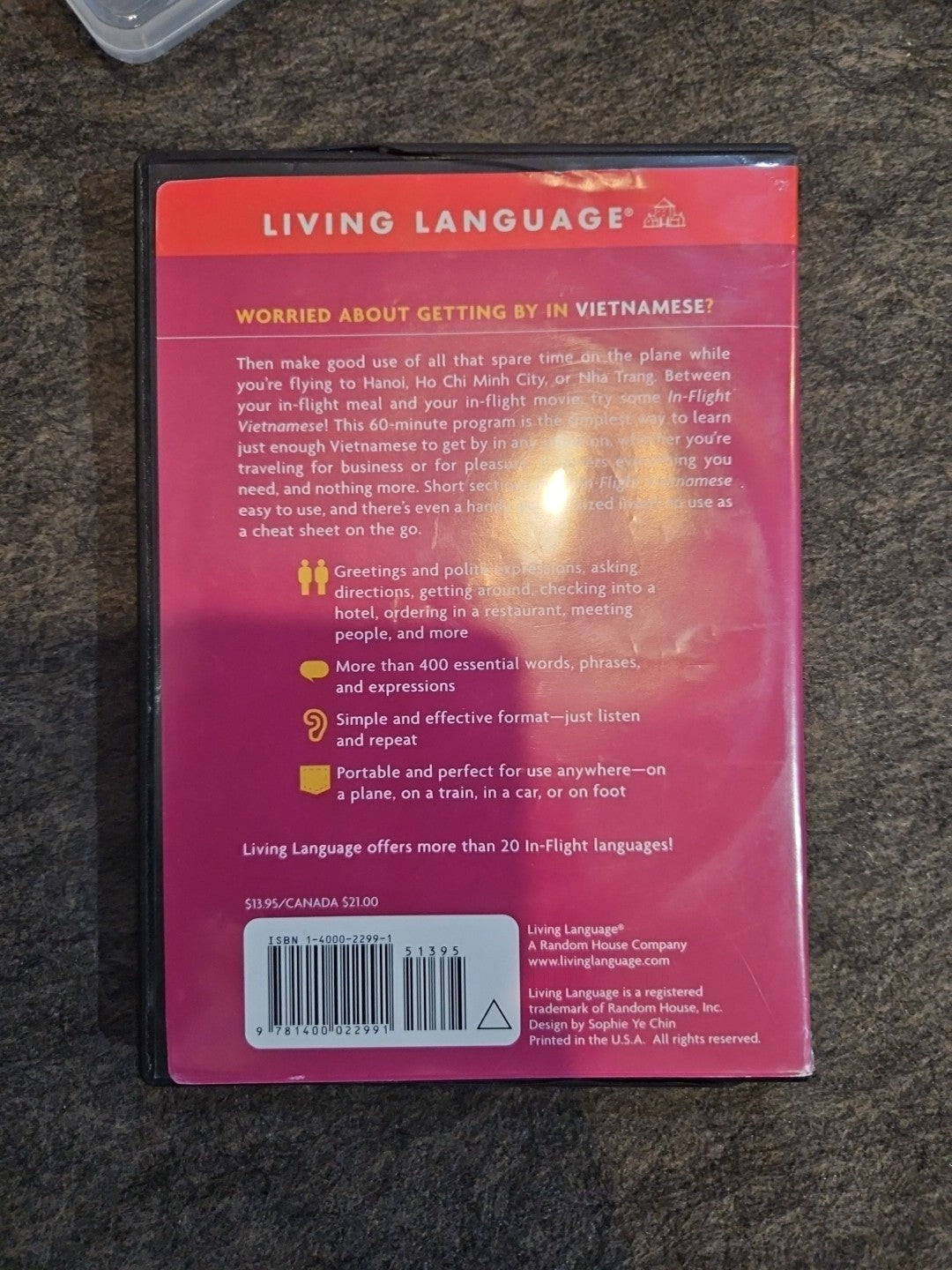 Vietnamese : In-Flight - Learn Before You Land by Living Language Staff...