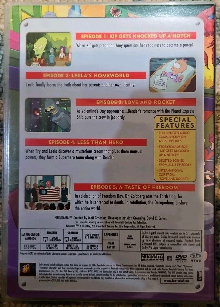 Futurama - Volume 4 (DVD, 2009, 4-Disc Set) Tested
