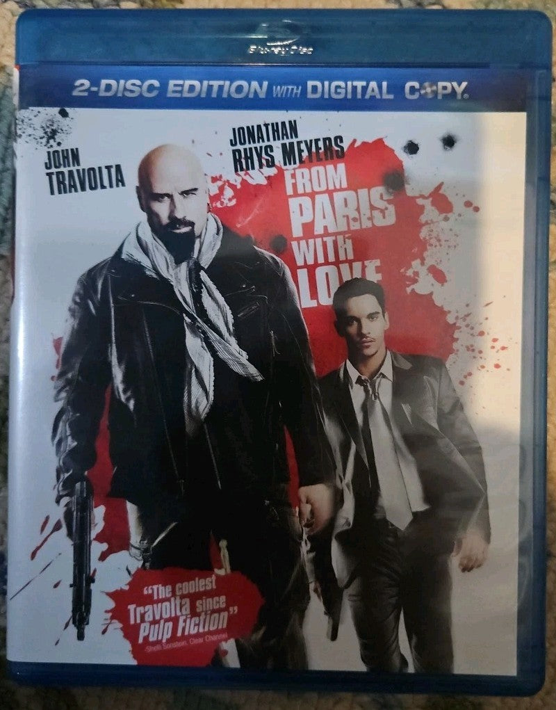 From Paris with Love (Blu-ray, 2010) New. No Digital Download