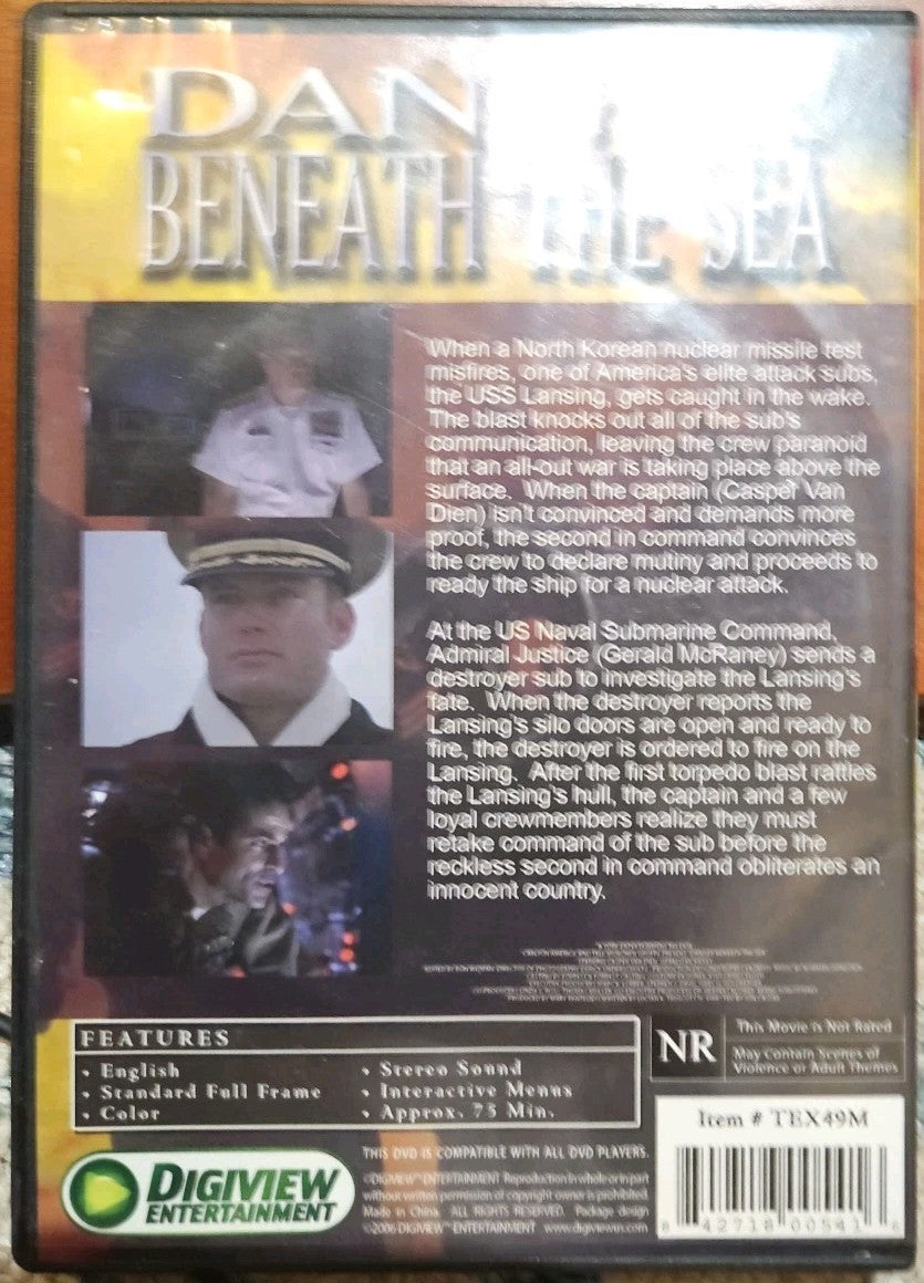 Danger Beneath the Sea NEW SEALED DVD