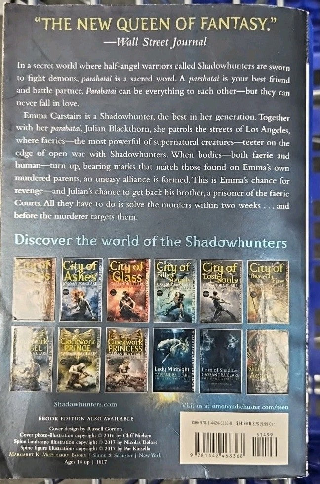 Lady Midnight by Cassandra Clare (2017, Trade Paperback)