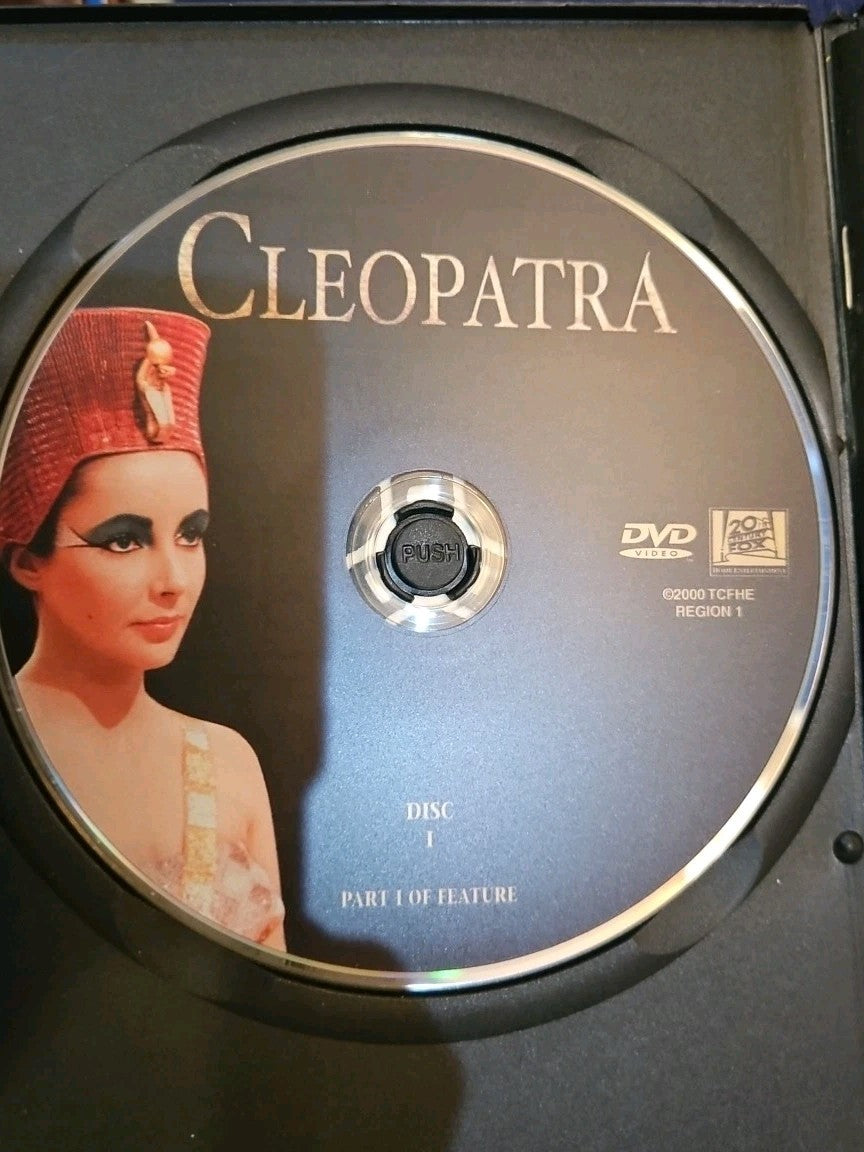 Cleopatra Elizabeth Taylor DVD 1963 3 Disc Set Slimcase. Cropped Sleeve