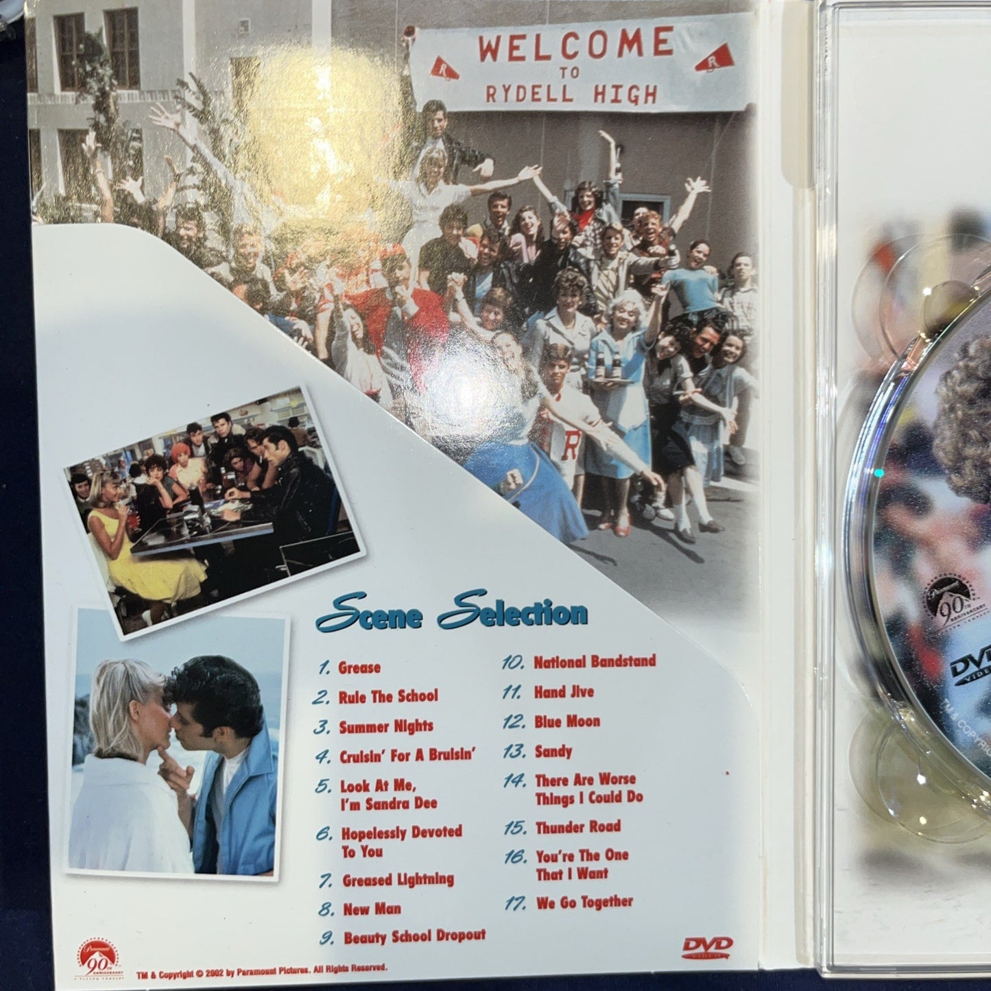 Grease (DVD, 2003, Full Frame Checkpoint) Tested. With Slipcover