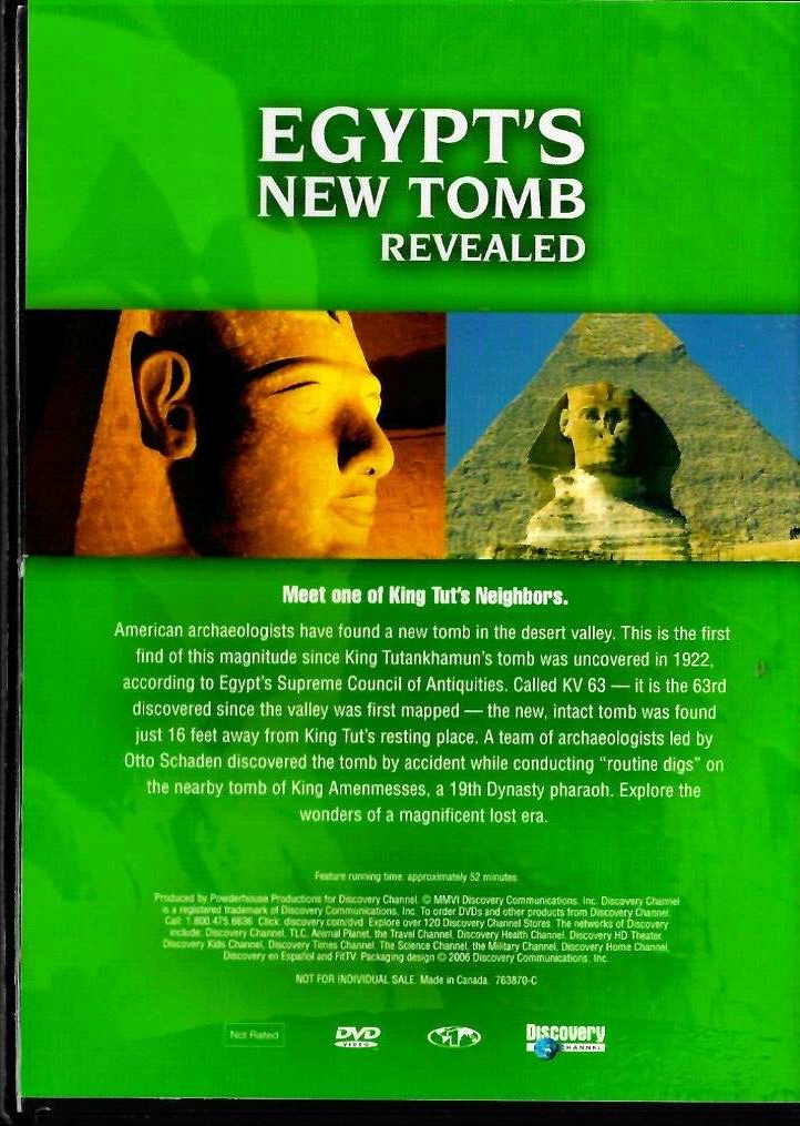Egypt's New Tomb (DVD) Volume 3