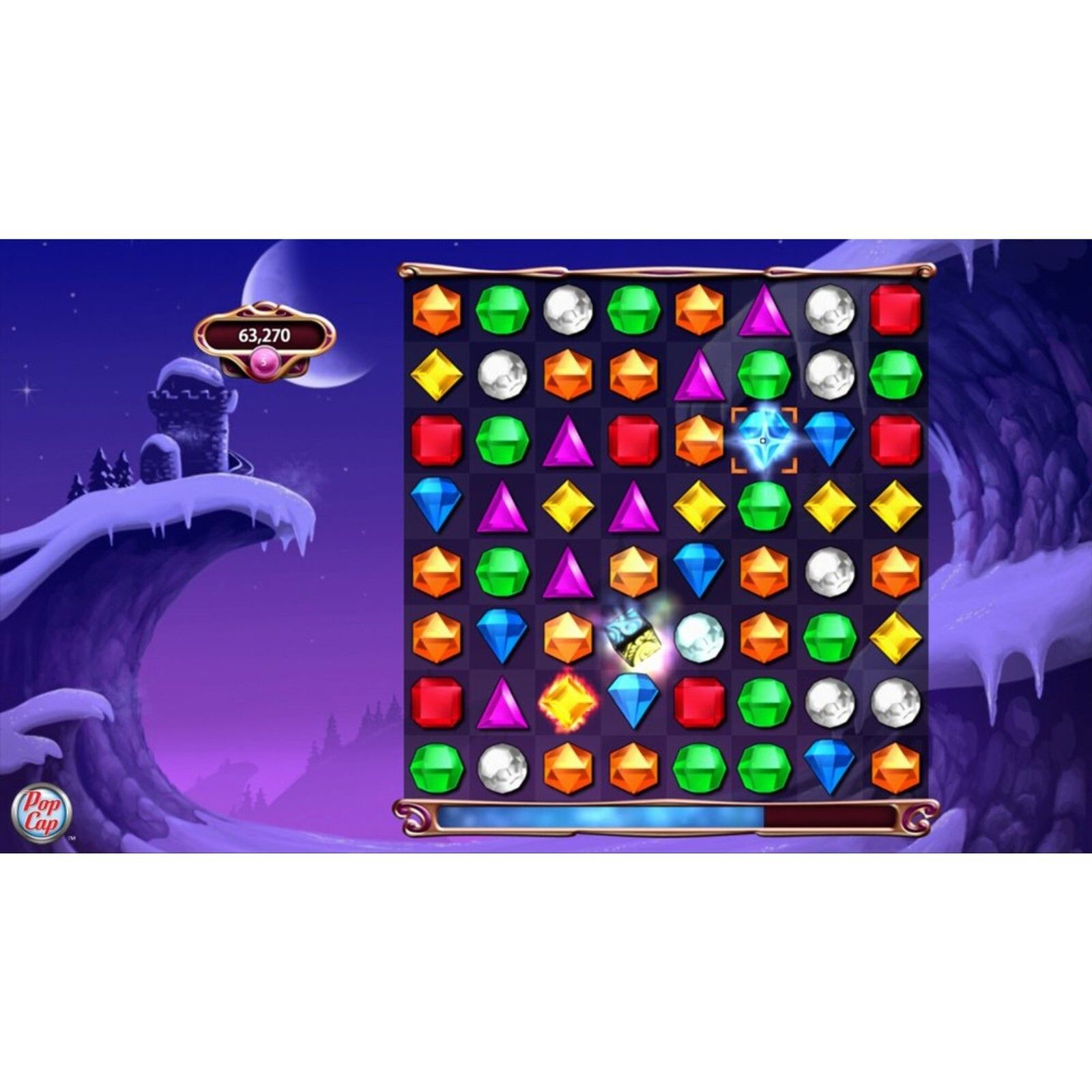 Bejeweled 3 (XBOX 360) TESTED. NOSCRATCHES. NEW CASE. RESEALED.