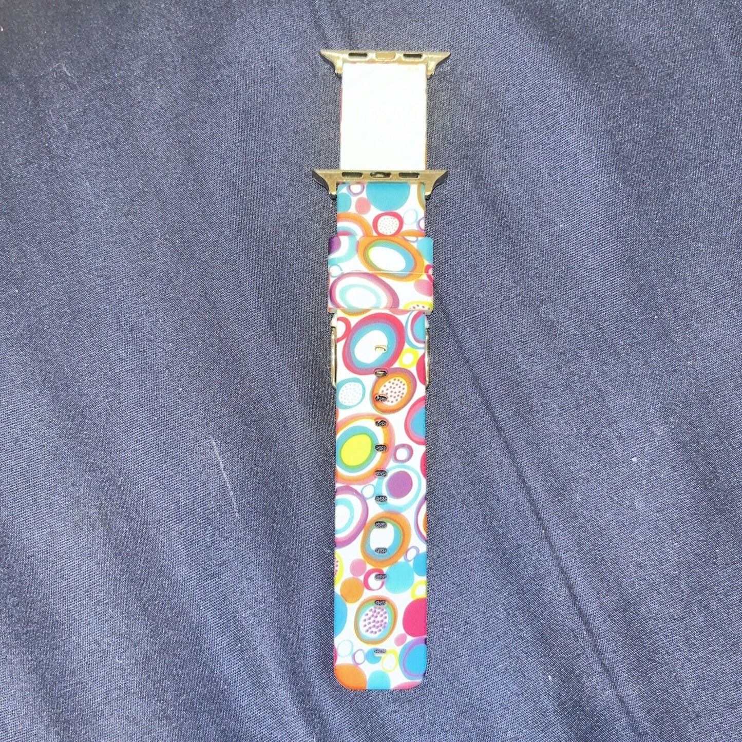 Colorful Circles Silicon Apple Watch Admaster Sports Band 38mm