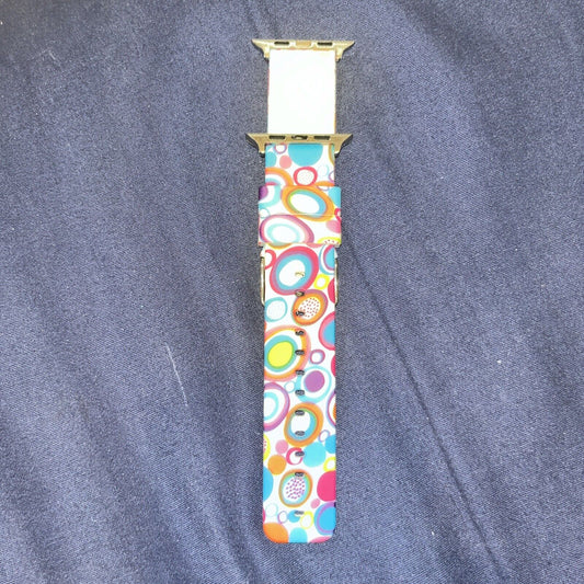 Colorful Circles Silicon Apple Watch Admaster Sports Band 38mm