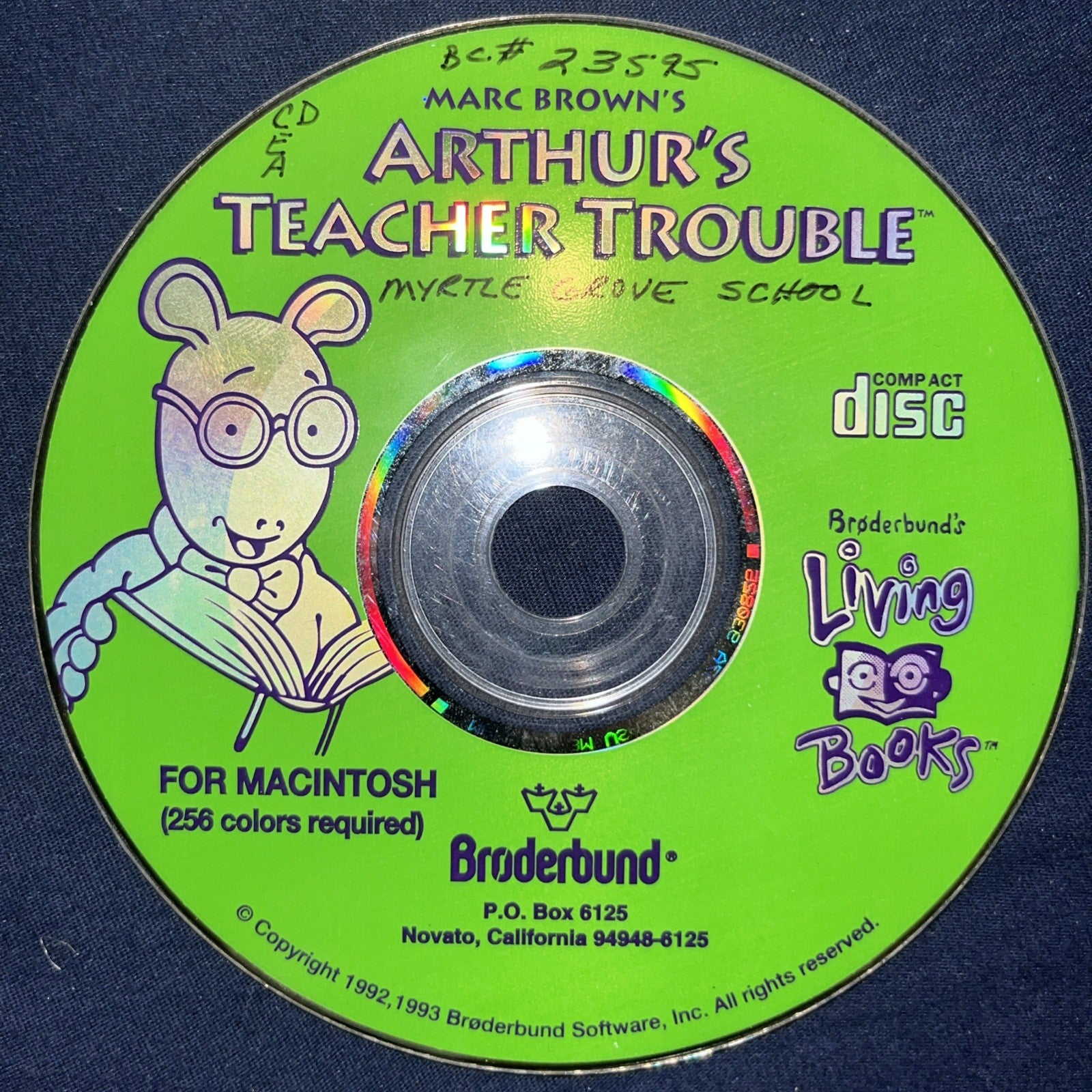 Arthur’s Teacher Trouble For Macintosh (Disc Only)