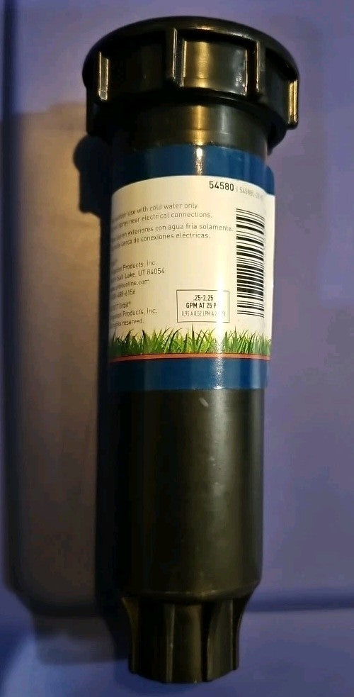 Orbit 54580l 4' radius 4" adjustable spray pattern pop up sprinkler head