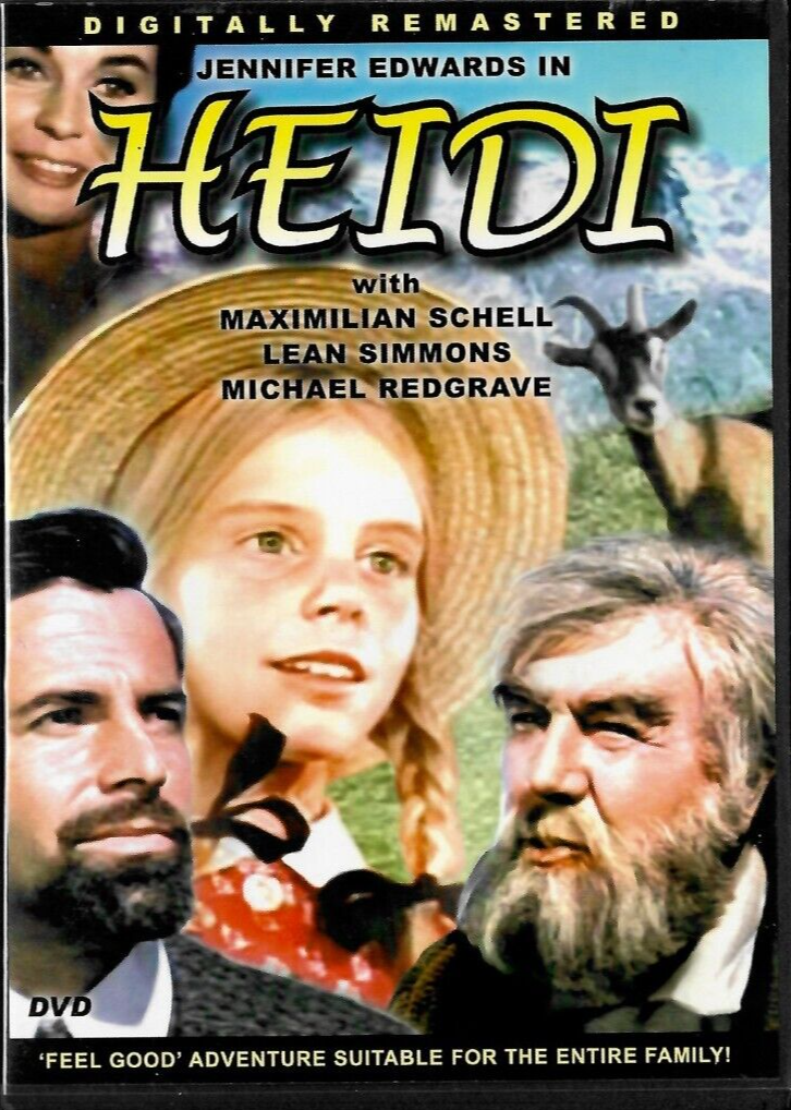 Heidi DVD Digitally Remastered Family Friendly Classic Jennifer Edwards