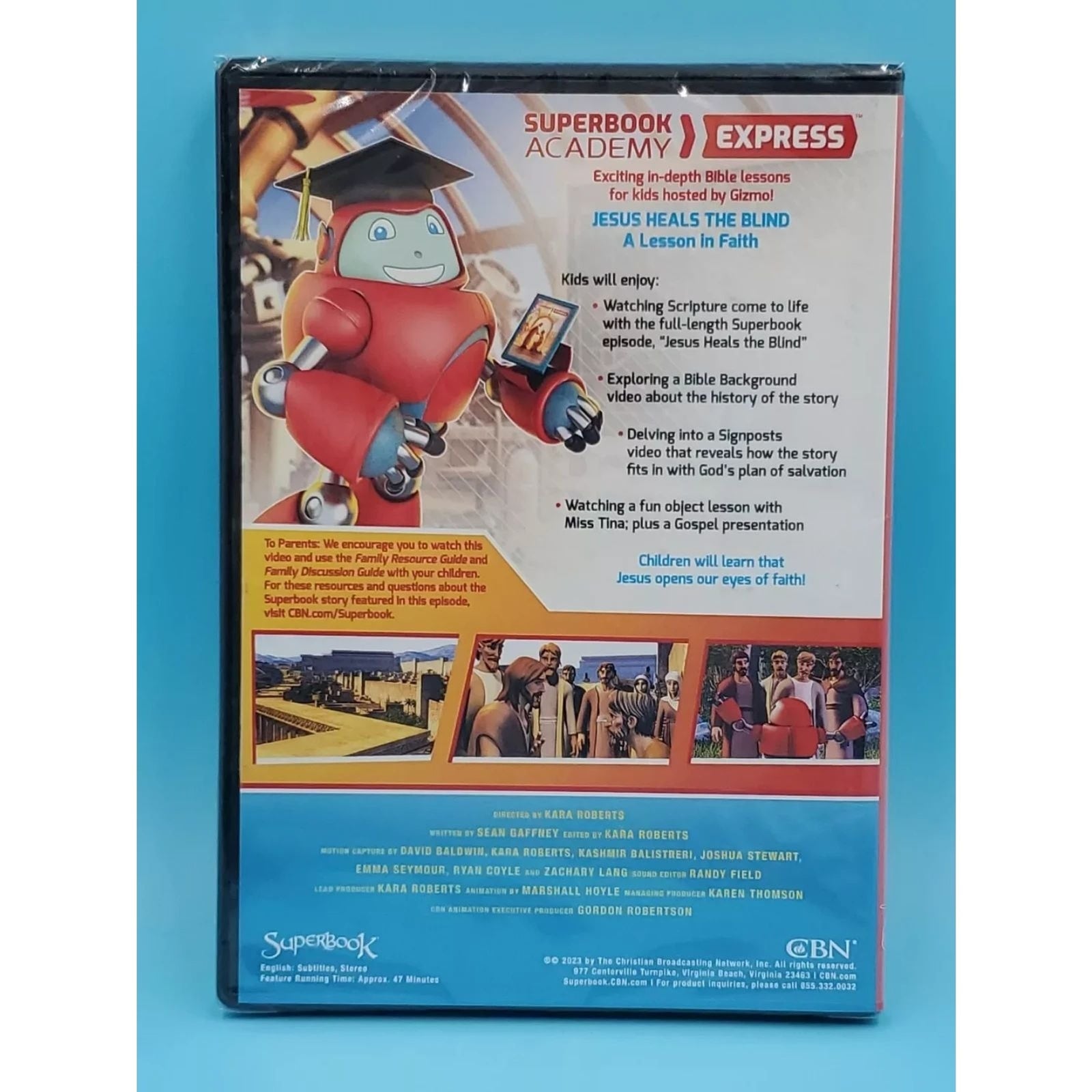 Superbook Academy Express - Jesus Heals the Blind (DVD) CBN - Factory Sealed