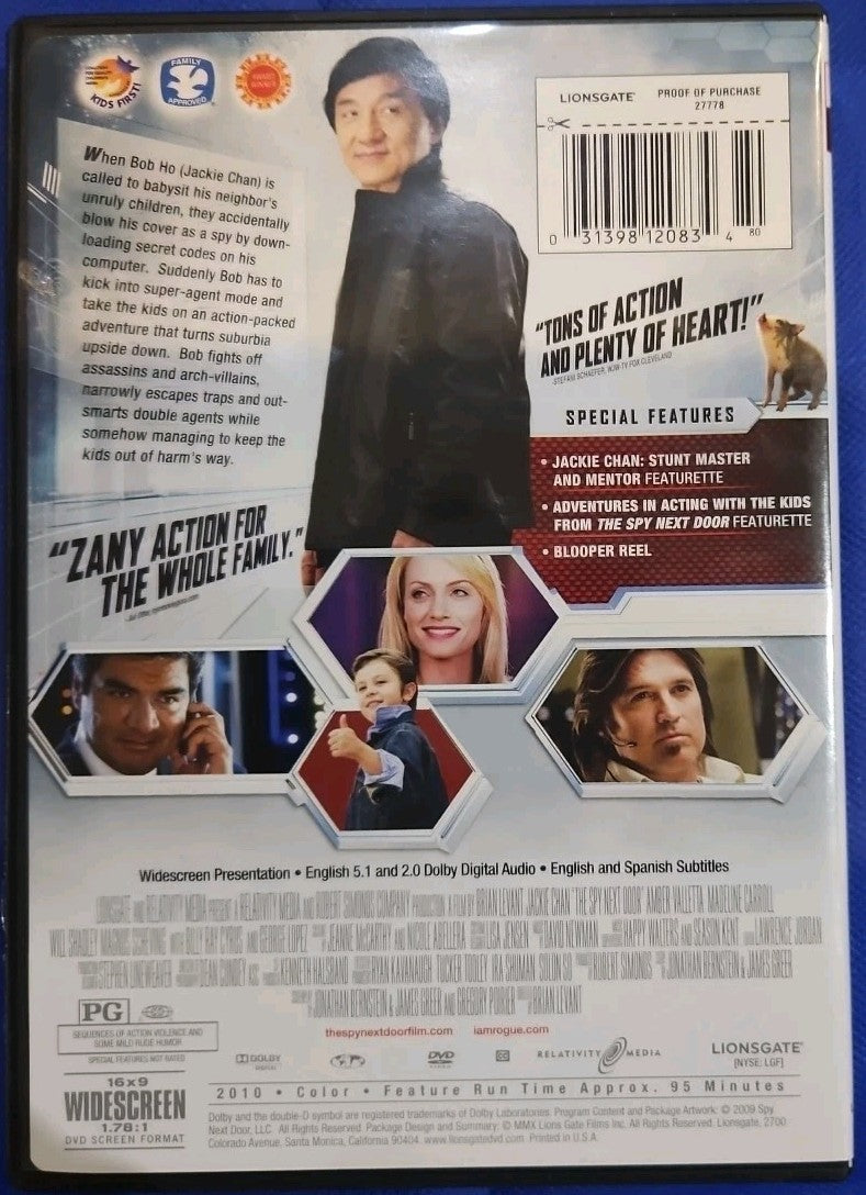 The Spy Next Door (DVD, 2010) Sealed. No Digital Download