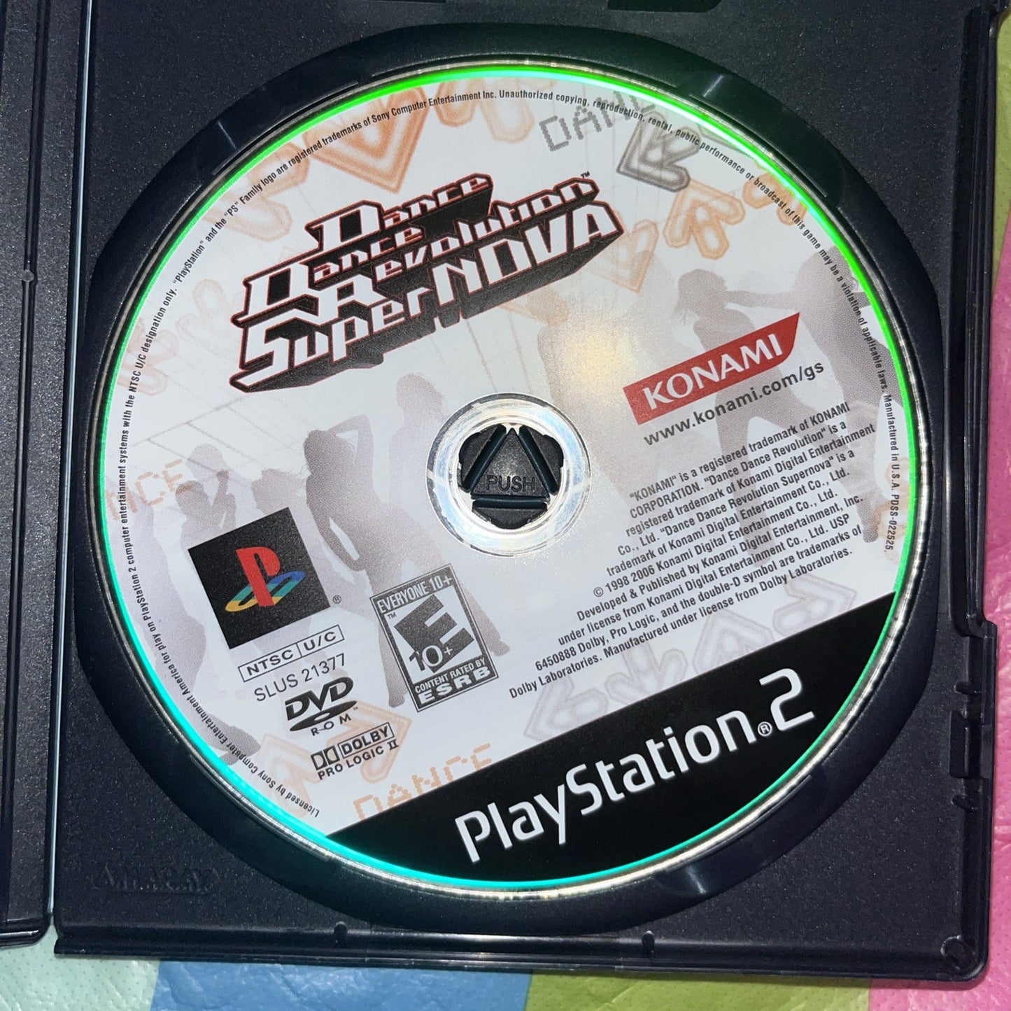 Dance Dance Revolution SuperNova (PS2) Tested. Requires Eyetoy Not Included