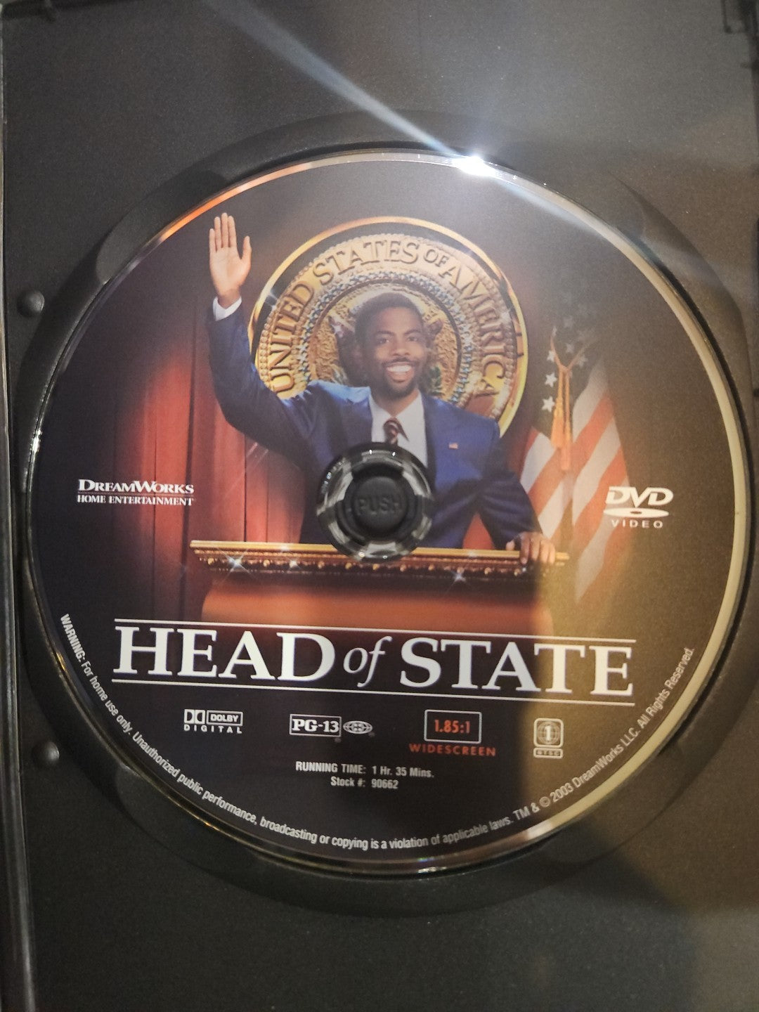 Head of State (DVD, 2003) Tested slim case cropped artwork