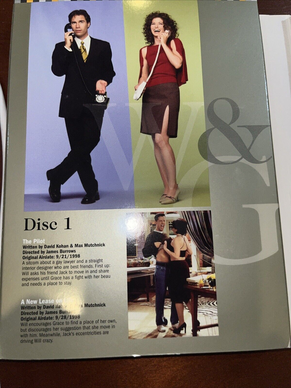 Will  Grace - Season 1 (DVD, 2003, 4-Disc Set) Tested Discs Are Pristine ￼